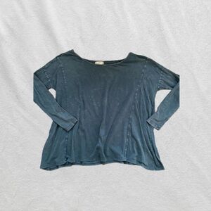 Altar'd State Teal Long Sleeve Top